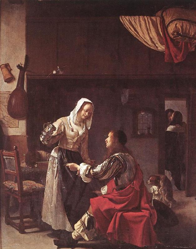 MIERIS, Frans van, the Elder Brothel Scene ruu Norge oil painting art